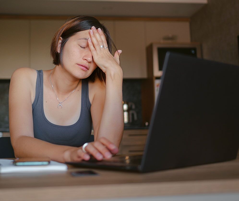 A person frustrated due to lack of effective meetings
